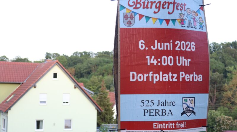 Bürgerfest 2026 am 6. Juni in Perba